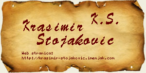 Krasimir Stojaković vizit kartica